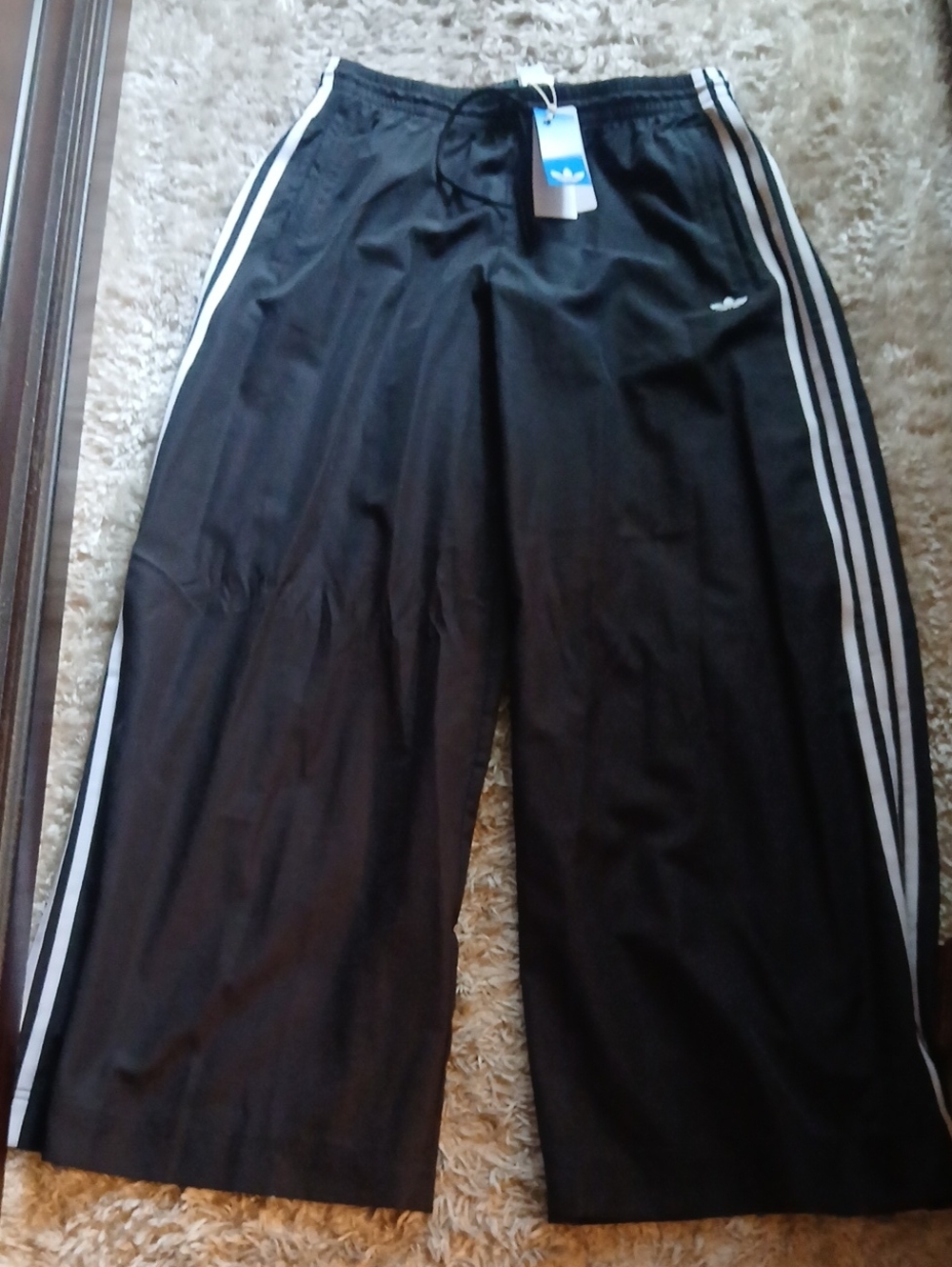 NWT ADIDAS WIDE LEG TRACK PANTS